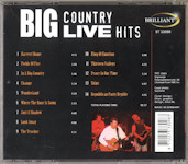 Big Country - Live Hits Rear Cover