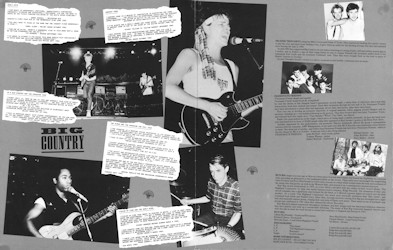 Barrowlands Ballroom 31/12/83 Programme innner pages