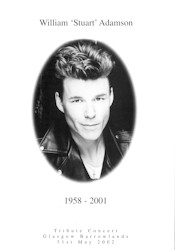 Stuart Adamson Tribute Concert Programme Front Cover