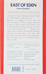 East Of Eden Rear cover